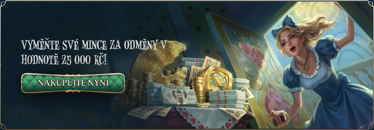 Grafický banner s informacemi o aktuálních bonusových akcích